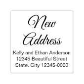 新しいアドレススクリプト名と差出人住所文字 セルフインキングスタンプ (デザイン)