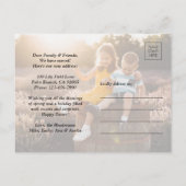 新しいアドレスハッピーイースター2ホーム写真の移動 案内ポストカード (裏面)