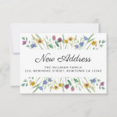 新しいアドレスフローラの移動告知ミニカード ノートカード