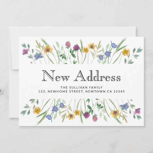 新しいアドレスフローラの移動 案内状 (正面)