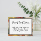 新しいアドレスフローラの移行発表 ポストカード (スタンド正面)