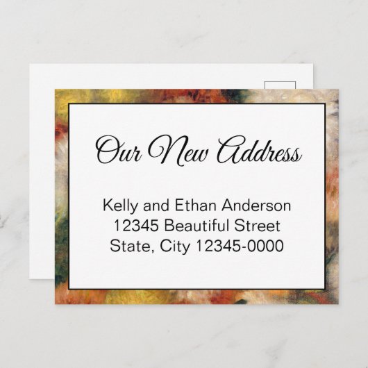 新しいアドレスフローラの移行発表 ポストカード (正面/裏面)