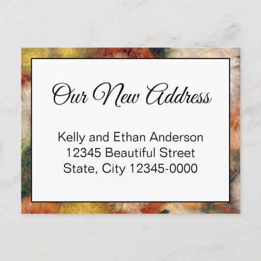 新しいアドレスフローラの移行発表 ポストカード (正面)