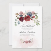 新しいアドレスブルゴーニュフローラ新しいホームムービング 案内状 (正面)