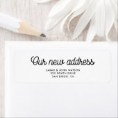 新しいアドレスレトロの移動差出人住所 ラベル (インサイチュ)