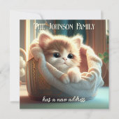 新しいアドレス再配置アナウンスカード 案内状 (正面)