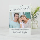 新しいアドレス写真とスクリプエレガントトのミント移動 案内状 (スタンド正面)