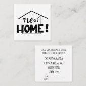 新しいアドレス帳カード エンクロージャーカード (正面/裏面)