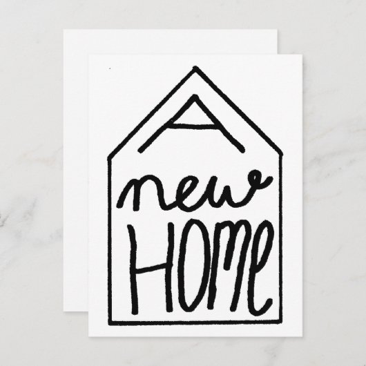 新しいアドレス帳カード 案内ポストカード (正面/裏面)