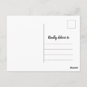 新しいアドレス引っ越しましたの発表 ポストカード (裏面)