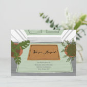 新しいアドレス引っ越しましたウェルカムマットのお知らせ 案内状 (スタンド正面)