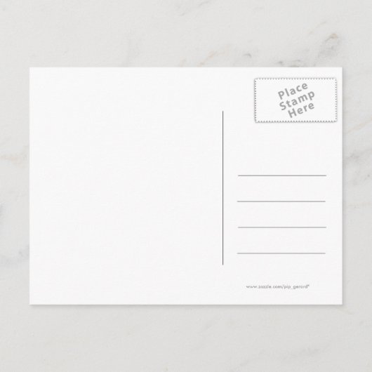 新しいアドレス引っ越しましたハウス通知 案内ポストカード (裏面)