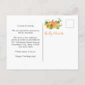 新しいアドレス引っ越しましたフローラ移動 案内ポストカード (裏面)