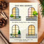 新しいアドレス引っ越し祝いパーティー新しいホームライブウィンドウ 案内状