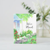 新しいアドレス我々は移動コテージハウス ポストカード (スタンド正面)