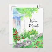 新しいアドレス我々は移動コテージハウス ポストカード (正面/裏面)