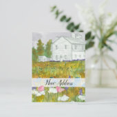 新しいアドレス我々移動したファームハウスメドウ ポストカード (スタンド正面)