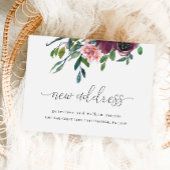 新しいアドレス書道のアドレス変更の移動 案内ポストカード