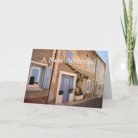 新しいアドレス案内カード 案内状 (正面)