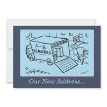 新しいアドレス案内カード。