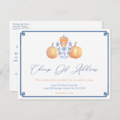 新しいアドレス水の色かぼちゃジンジャージャー瓶の移動 案内ポストカード (正面/裏面)