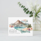 新しいアドレス水の色の山々移動 案内ポストカード (スタンド正面)