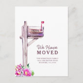 新しいアドレス水の色メールボックスの移動のお知らせ 案内ポストカード (正面)