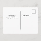 新しいアドレス番号白黒シックなスクリプトの移動 案内ポストカード (裏面)