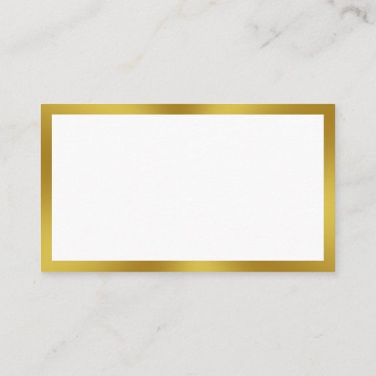 新しいアドレス白黒金ゴールドの移行アナウンス 名刺 (裏面)