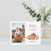 新しいアドレス移動カボチャ 案内ポストカード (スタンド正面)