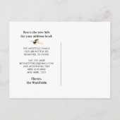 新しいアドレス紅葉フローラの移動 案内ポストカード (裏面)