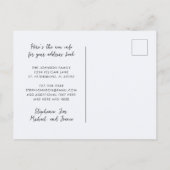 新しいアドレス素晴らしブルーヘロンウォーターフロント移動 案内ポストカード (裏面)