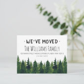 新しいアドレス素朴ウォーターカラーフォレスト ポストカード (スタンド正面)