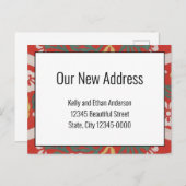 新しいアドレス赤白フローラ発表 ポストカード (正面/裏面)