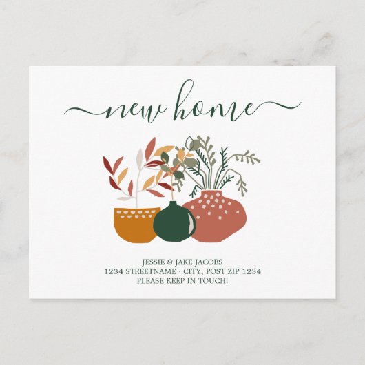 新しいアドレス通知カードを移動した 案内ポストカード (正面)