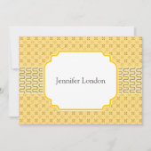 新しいアドレス通知ゴールデンエジプトパターン 案内状 (正面)