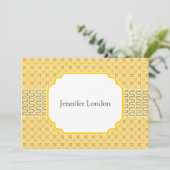 新しいアドレス通知ゴールデンエジプトパターン 案内状 (スタンド正面)