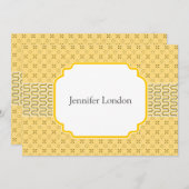 新しいアドレス通知ゴールデンエジプトパターン 案内状 (正面/裏面)