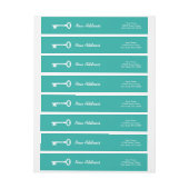 新しいアドレス鍵の回避差出人住所ラベル ラップアラウンドラベル (シート)