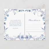 新しいアドレス | ダスティブルーチノワセリーフローラ ポストカード (裏面)