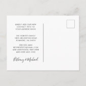 新しいアドレスDreamcatcherの結晶の羽が動いている 案内ポストカード (裏面)