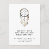 新しいアドレスDreamcatcherの結晶の羽が動いている 案内ポストカード (正面)