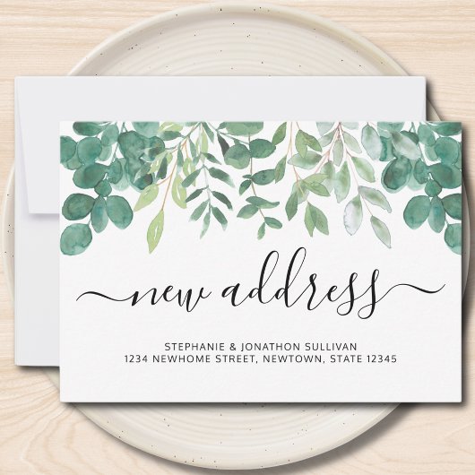 新しいアドレスEucalyptus Greeneryの発表 案内状