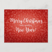 新しいアドレスMerry Christmasの動きのお知らせ ポストカード (正面)