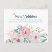 新しいアドレスPeoniesフローラの移行の発表 案内ポストカード (正面)