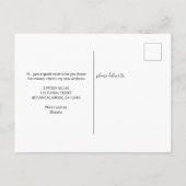 新しいアドレスPeonyフローラの移動告知 案内ポストカード (裏面)