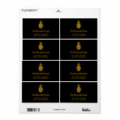 新しいアドレスPineappleラベル ラベル (フルシート)