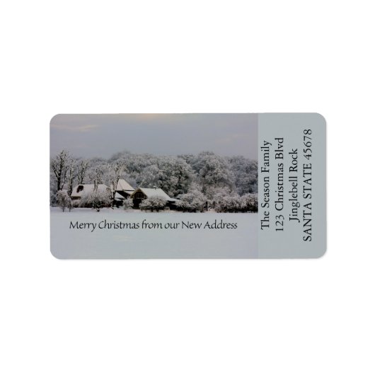 新しいアドレスWinterwonderlandから ラベル (正面)