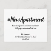 新しいアパートの住所変更 ポストカード (正面)