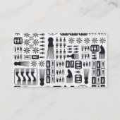 新しいアフロの櫛 名刺 (裏面)